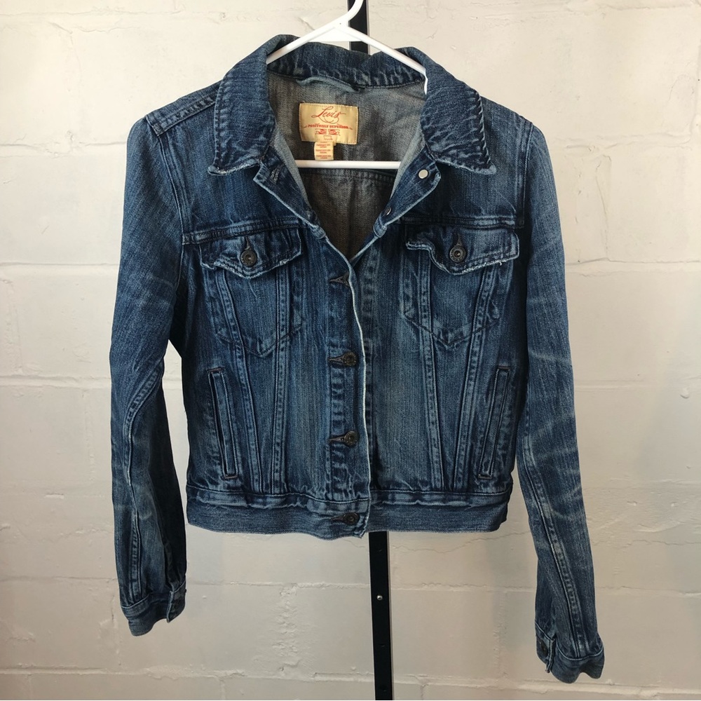 Levis Positively Superior Denim Jean Jacket Size M Blue #j7